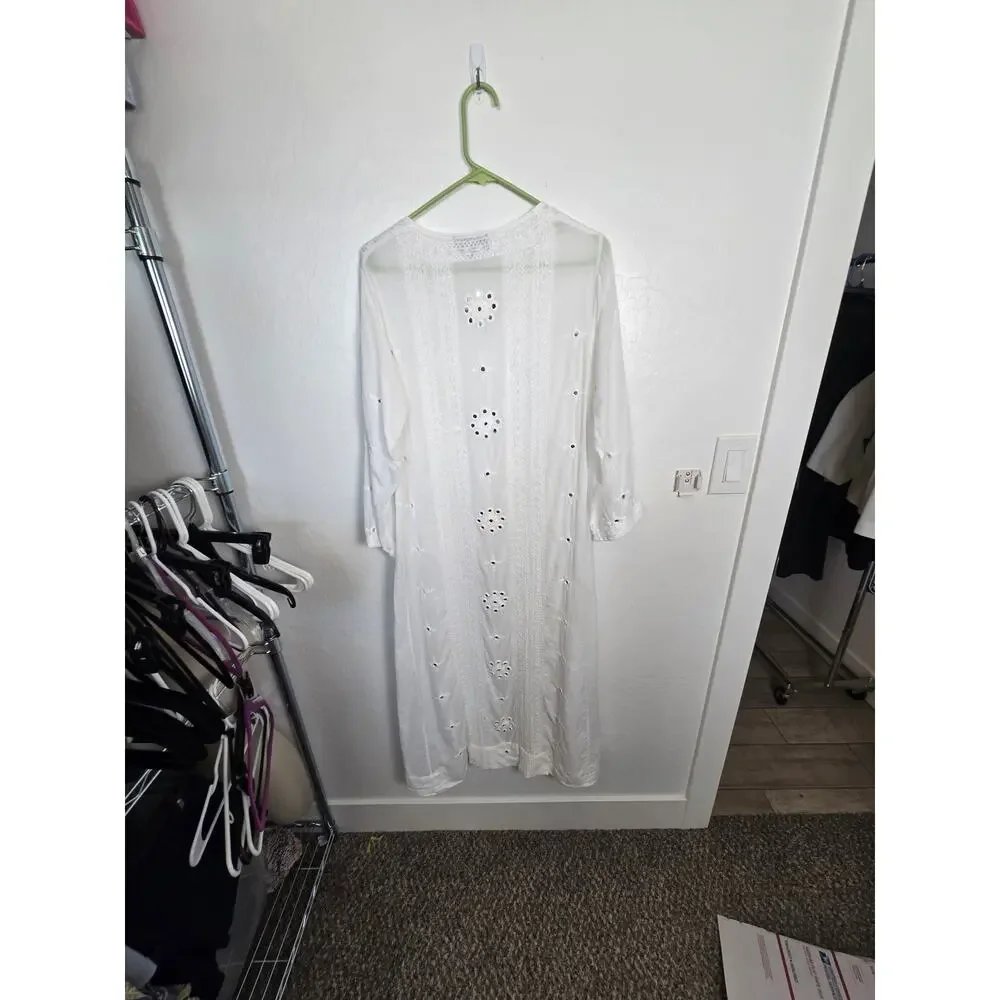 Nili Lotan Dress mirror detail size xs but is oversized maxi caftan - Picture 6 of 6